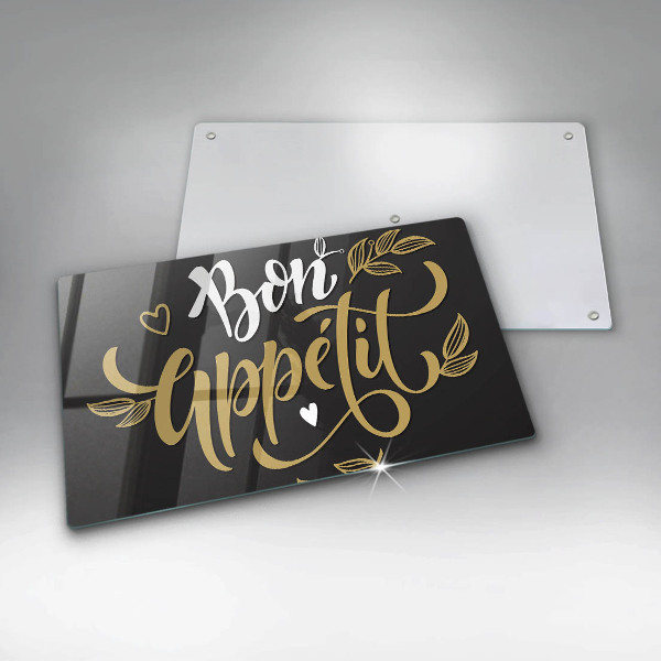 Tabla de cortar de vidrio Bon appetit