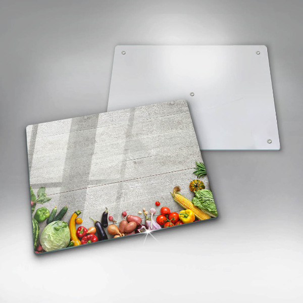 Tabla de cortar de vidrio Verduras en tablas