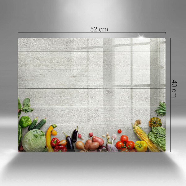 Tabla de cortar de vidrio Verduras en tablas