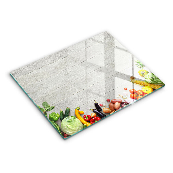 Tabla de cortar de vidrio Verduras en tablas