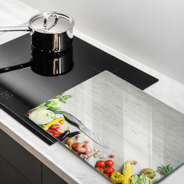 Tabla de cortar de vidrio Verduras en tablas