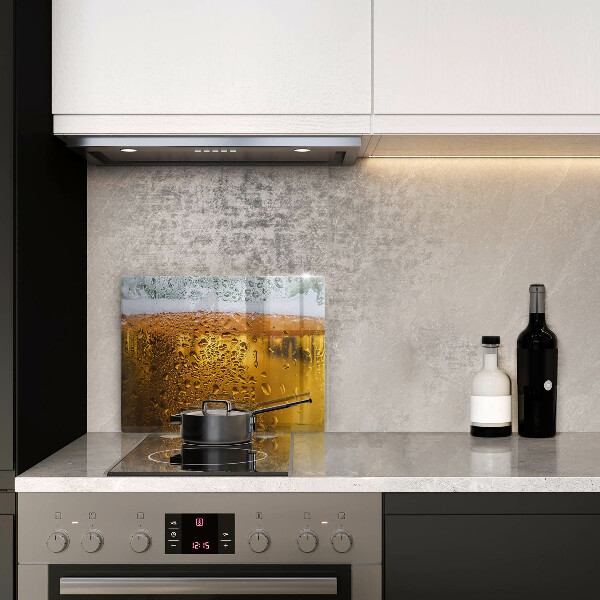 Tabla de cortar de vidrio Vaso de cerveza mojado