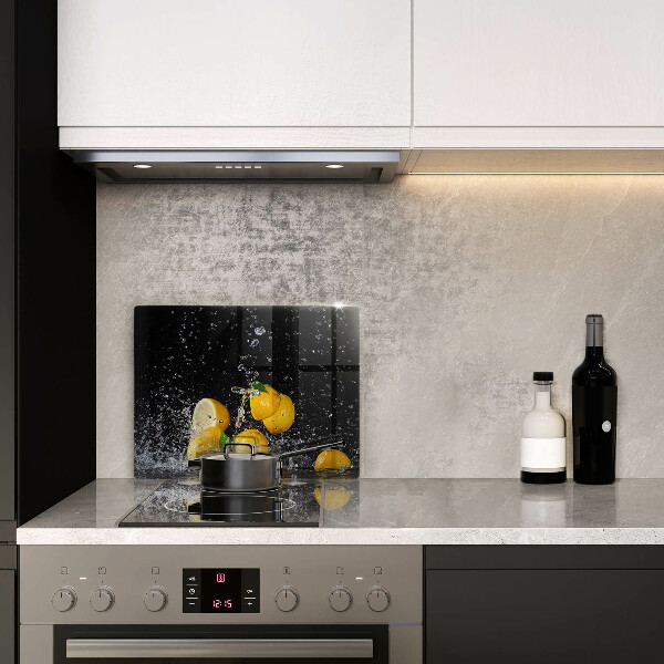 Tabla de cortar de vidrio Fruta jugosa de limón