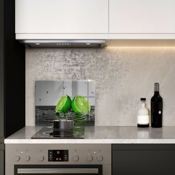 Tabla de cortar de vidrio Limas jugosas y agua