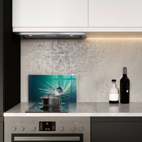 Tabla de cortar de vidrio Rocío sobre un diente de león