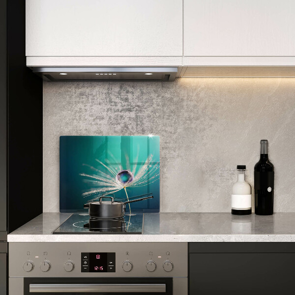 Tabla de cortar de vidrio Rocío sobre un diente de león