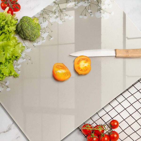 Tabla de cortar de vidrio Flores boho de yeso