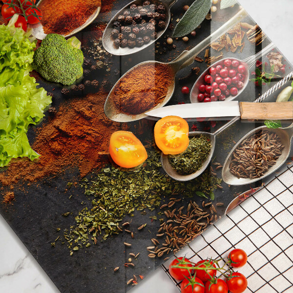 De vidrio templado Cucharas con especias