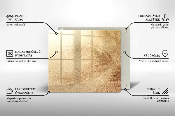 De vidrio templado Vacaciones de arena en la playa