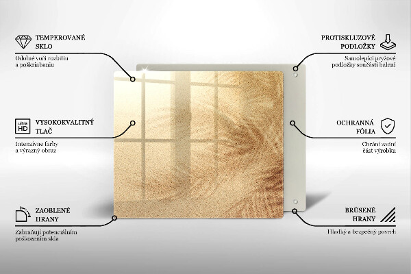 De vidrio templado Vacaciones de arena en la playa