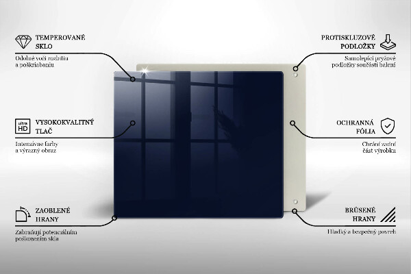 De vidrio templado Azul marino