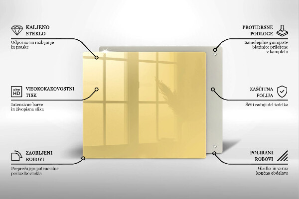 De vidrio templado Amarillo