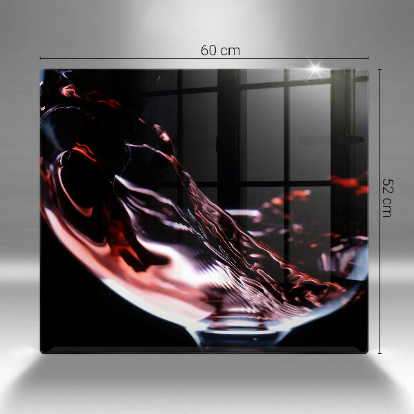 De vidrio templado Una copa de vino tinto