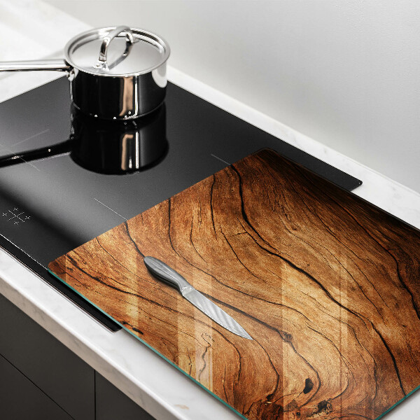 De vidrio templado Textura de tablero de madera