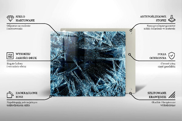 De vidrio templado Estructura del hielo afilado