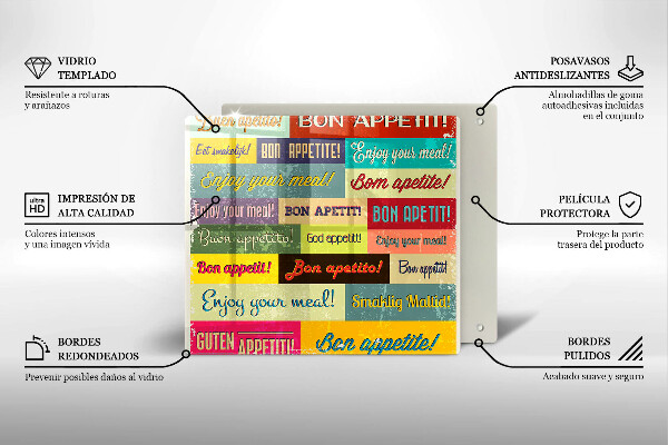 De vidrio templado Subtítulos buen provecho idiomas