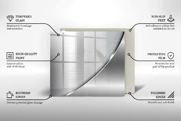 De vidrio templado Formas metálicas