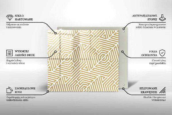 De vidrio templado Líneas geométricas