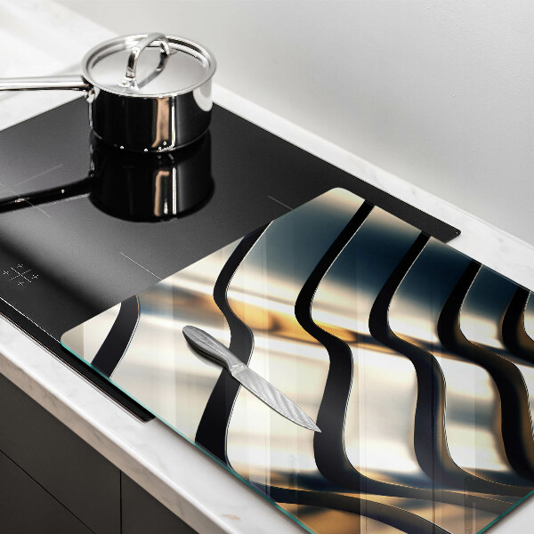 De vidrio templado Formas metálicas 3d