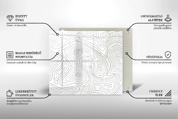 De vidrio templado Formas abstractas