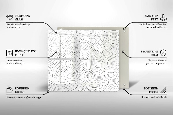 De vidrio templado Formas abstractas