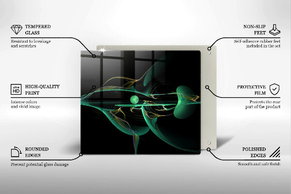 De vidrio templado Abstracción moderna