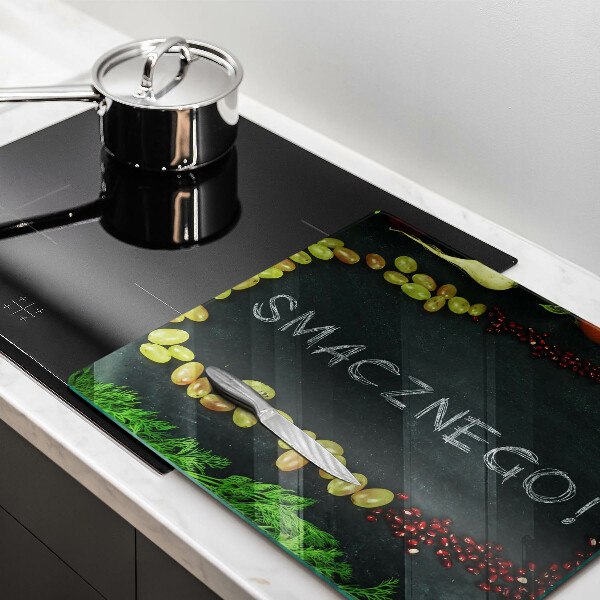 De vidrio templado Inscripción ¡buen provecho!