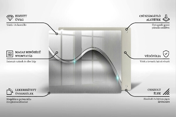 De vidrio templado Abstracción de metales