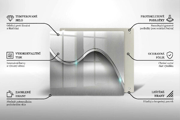 De vidrio templado Abstracción de metales