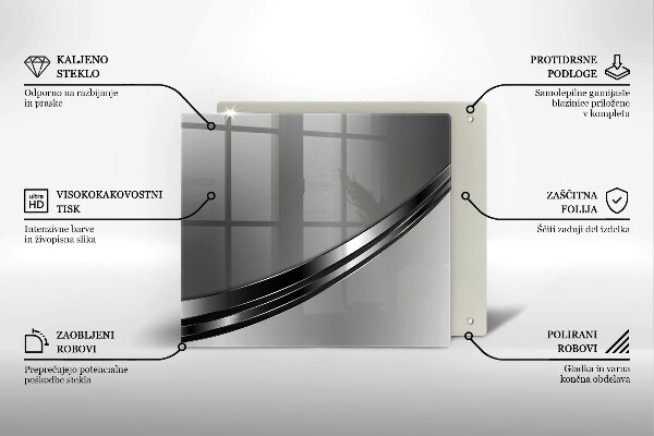 De vidrio templado Abstracción de metales