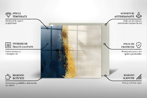 De vidrio templado Abstracción de oro