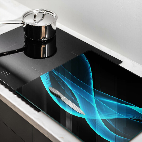 De vidrio templado Abstracción azul