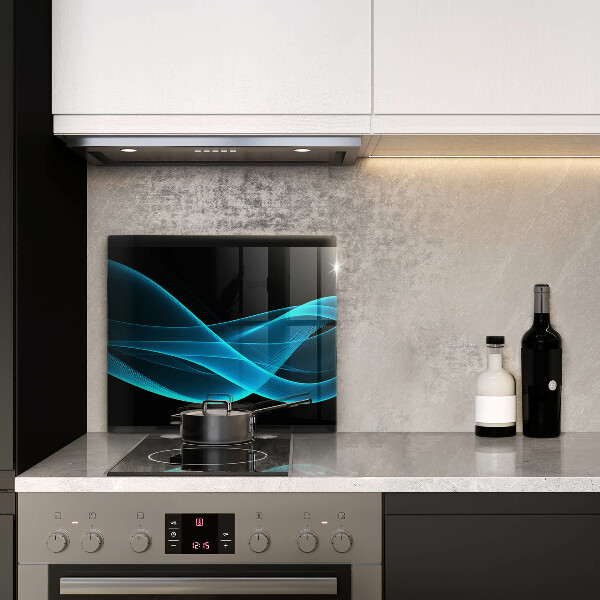 De vidrio templado Abstracción azul