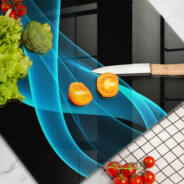 De vidrio templado Abstracción azul