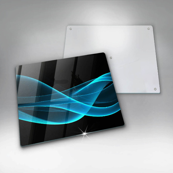 De vidrio templado Abstracción azul