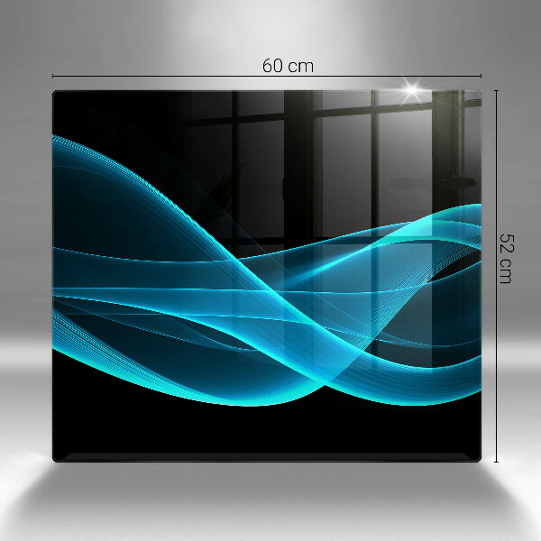 De vidrio templado Abstracción azul