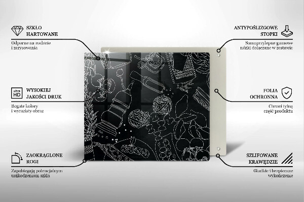 De vidrio templado Accesorios de cocina