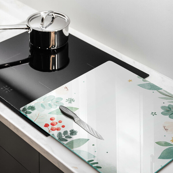 De vidrio templado Hojas de acuarela