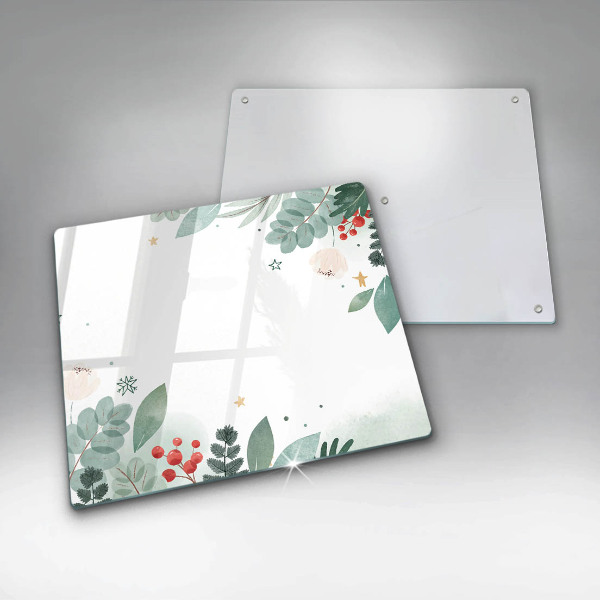 De vidrio templado Hojas de acuarela