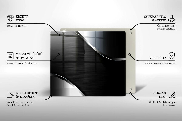 De vidrio templado Abstracción de metales