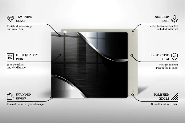 De vidrio templado Abstracción de metales