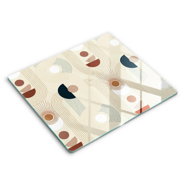 De vidrio templado Formas de geometría boho