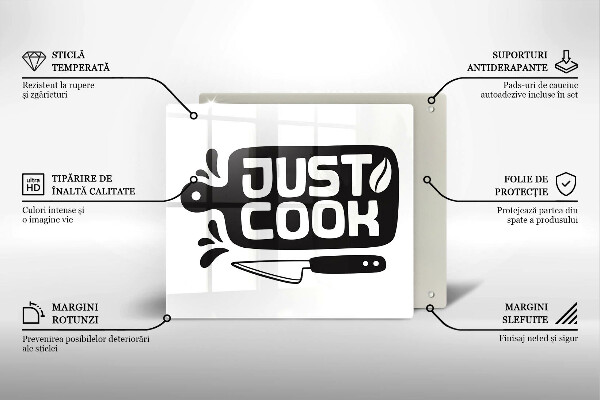 De vidrio templado Just cook