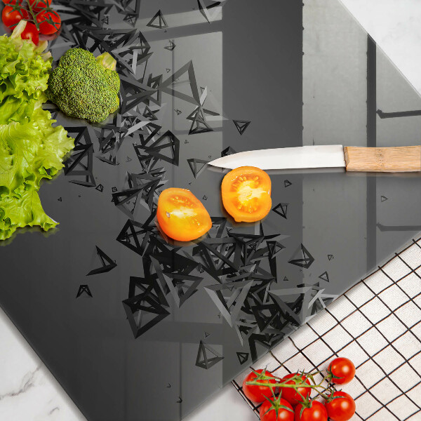 De vidrio templado Formas abstractas 3d