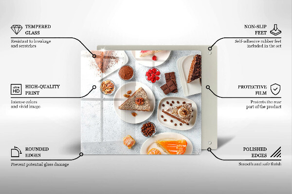 De vidrio templado La dulzura del pastel