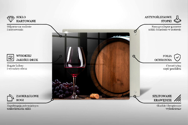 De vidrio templado Copa de vino de barril