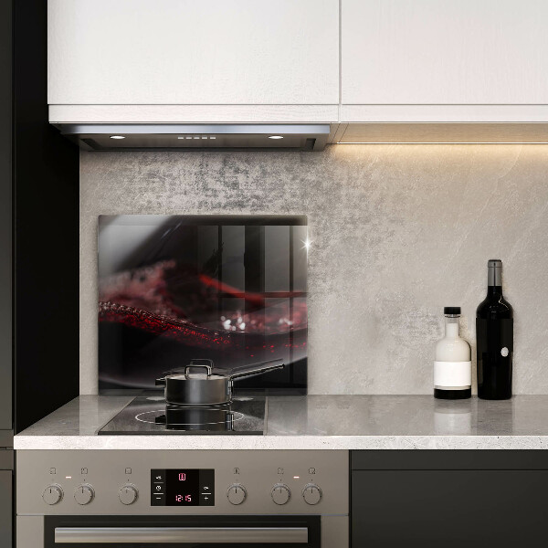 De vidrio templado Vino tinto en una copa