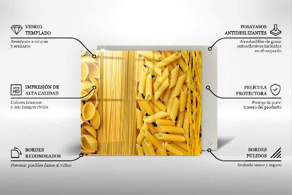 De vidrio templado Pasta