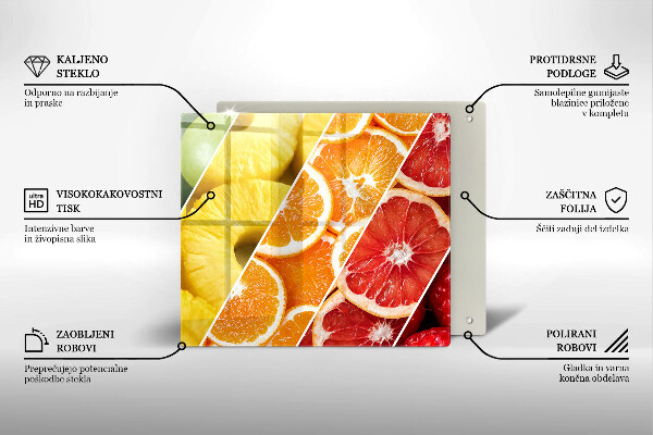 De vidrio templado Frutas coloridas