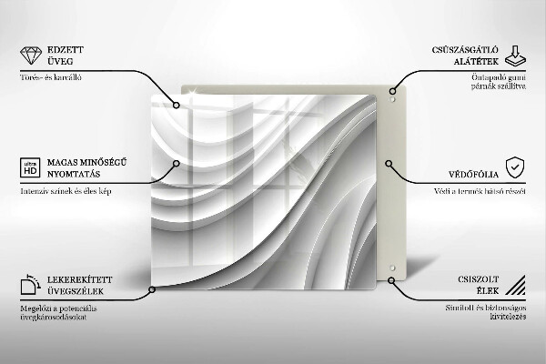 De vidrio templado Líneas geométricas